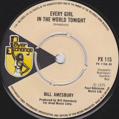 Bill Amesbury - Every Girl In The World Tonight