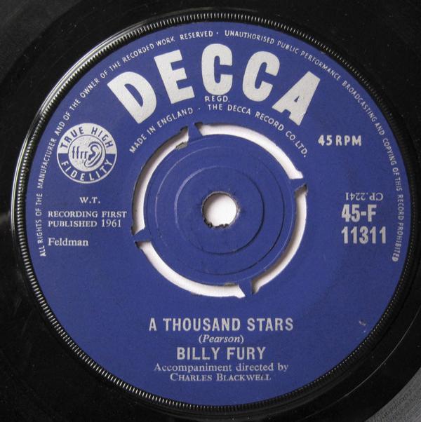 Billy Fury - A Thousand Stars