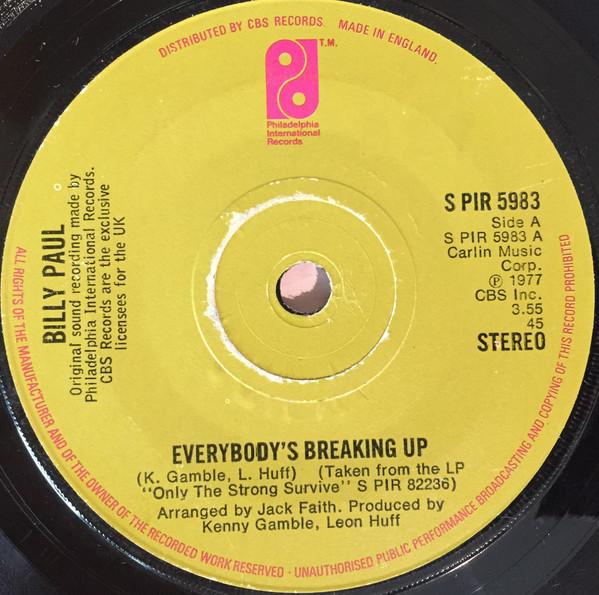 Billy Paul - Everybody's Breaking Up