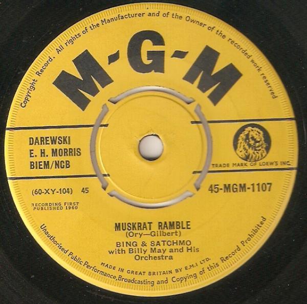 Bing Crosby, Satchmo  - Muskrat Ramble / Dardanella