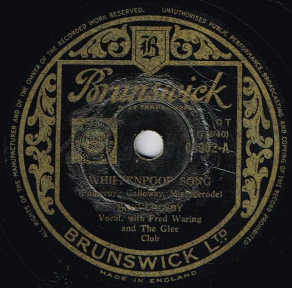Bing Crosby - Whiffenpoof Song / Kentucky Babe