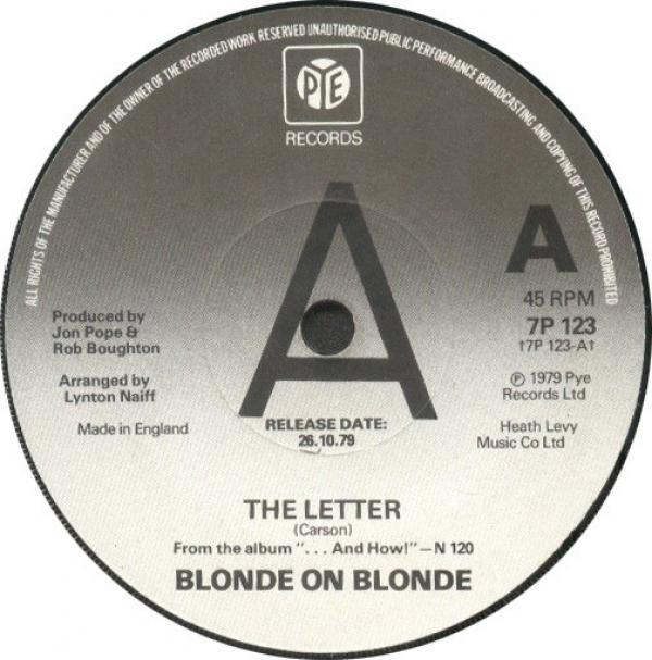 Blonde On Blonde - The Letter