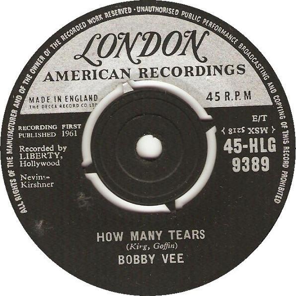 Bobby Vee - How Many Tears / Baby Face