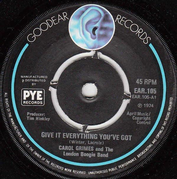 Carol Grimes, The London Boogie Band - Give It Everything You've Got