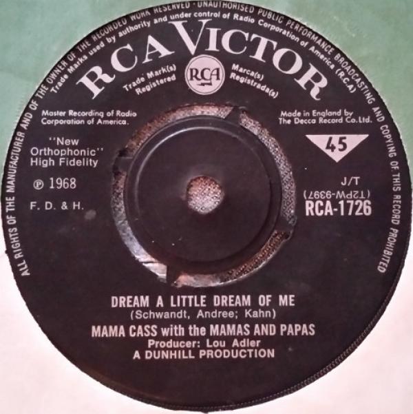 Cass Elliot, The Mamas & The Papas - Dream A Little Dream Of Me