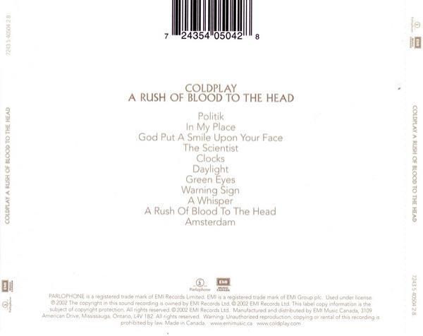 Coldplay - A Rush Of Blood To The Head