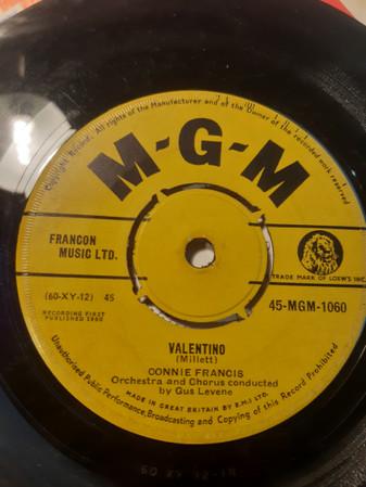 Connie Francis - Valentino / It Would Be Worth It