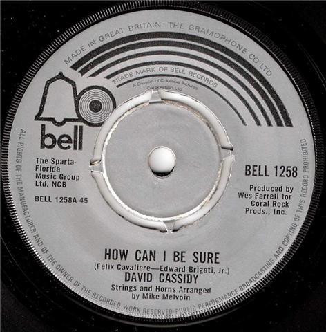 David Cassidy - How Can I Be Sure