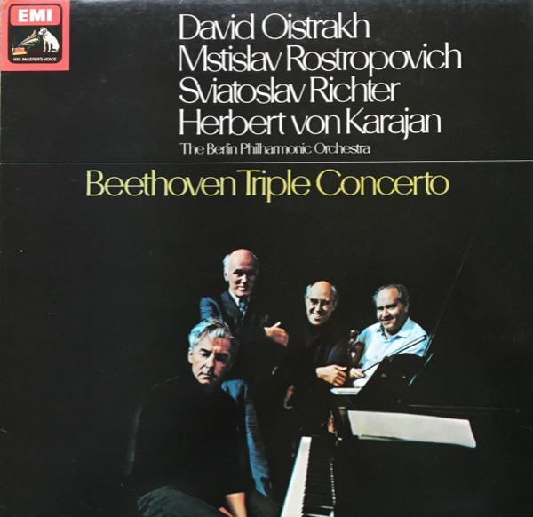 David Oistrach, Mstislav Rostropovich, Sviatoslav Richter, Herbert von Karajan, Berliner Philharmoniker, Ludwig van Beethoven - Triple Concerto
