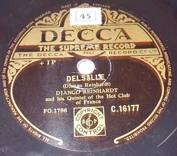 Django Reinhardt, Quintette Du Hot Club De France - Just One Of Those Things / Delsalle