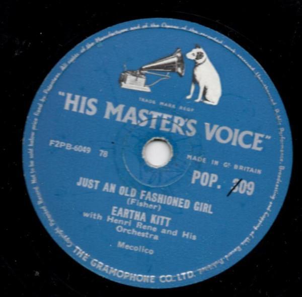 Eartha Kitt, Henri René And His Orchestra - Just An Old-Fashioned Girl / If I Can't Take It With Me When I Go