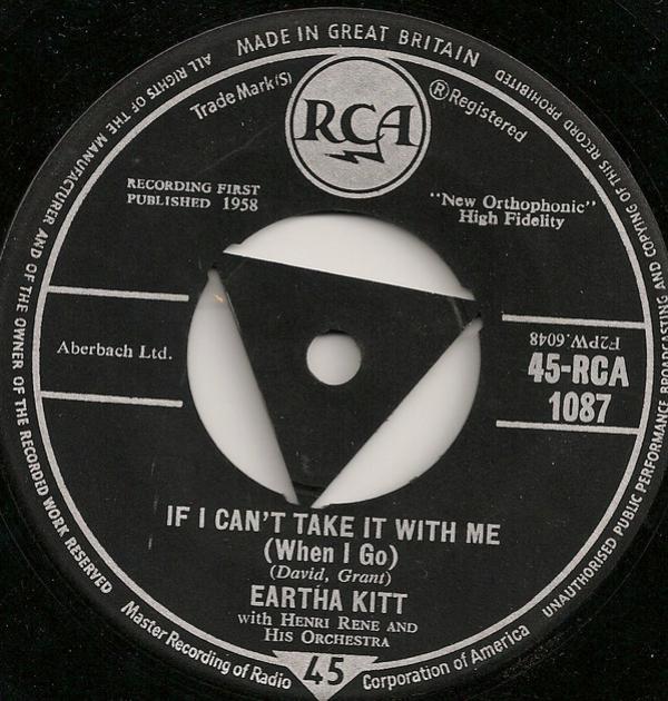 Eartha Kitt - If I Can't Take It With Me When I Go