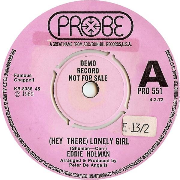 Eddie Holman - Hey There Lonely Girl