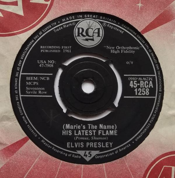 Elvis Presley - His Latest Flame / Little Sister