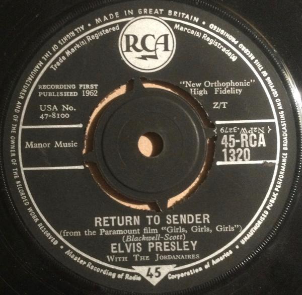 Elvis Presley, The Jordanaires - Return To Sender