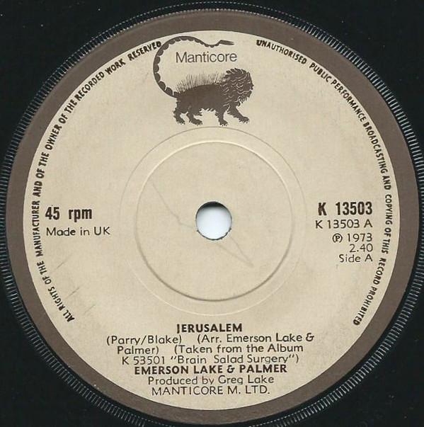 Emerson, Lake & Palmer - Jerusalem