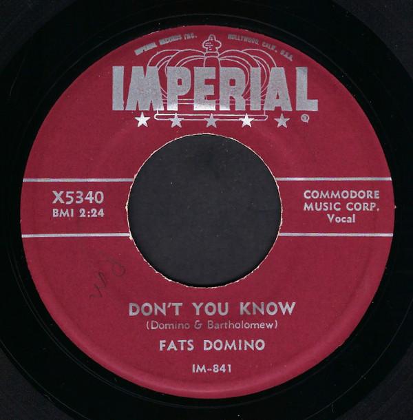 Fats Domino - Don't You Know / Helping Hand