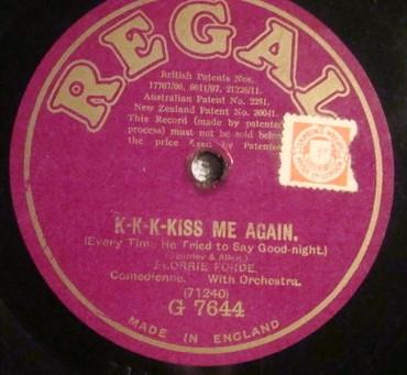Florrie Forde - K-K-K-Kiss Me Again / She Loved A Sailor