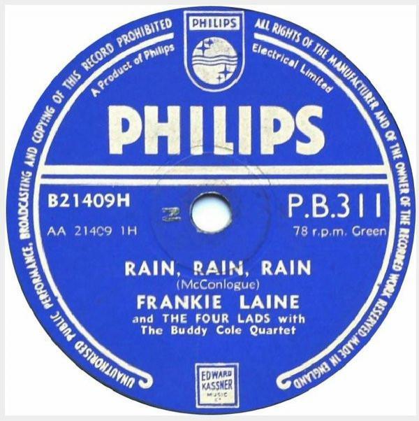 Frankie Laine - Rain, Rain, Rain / Your Heart-My Heart