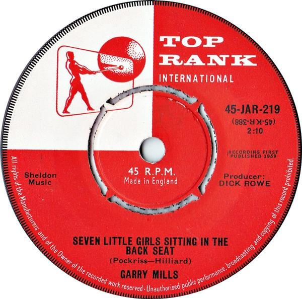 Garry Mills - Seven Little Girls Sitting In The Back Seat