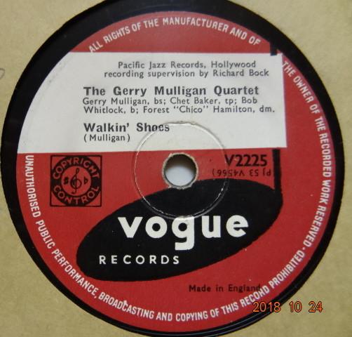 Gerry Mulligan Quartet - Lullaby Of The Leaves / Walkin' Shoes