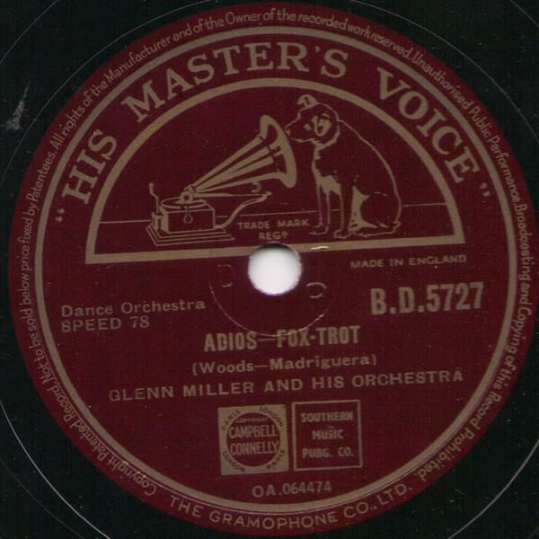 Glenn Miller And His Orchestra - Under Blue Canadian Skies / Adios