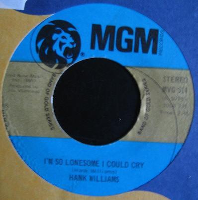 Hank Williams - Cold, Cold Heart / I'm So Lonesome I Could Cry