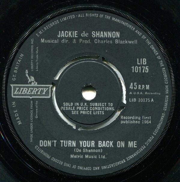 Jackie DeShannon - Don't Turn Your Back On Me