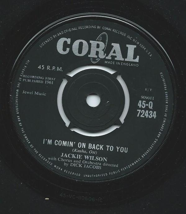Jackie Wilson - I'm Comin' On Back To You / Lonely Life