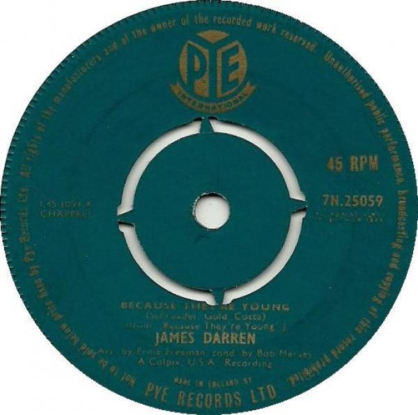 James Darren - Because They're Young