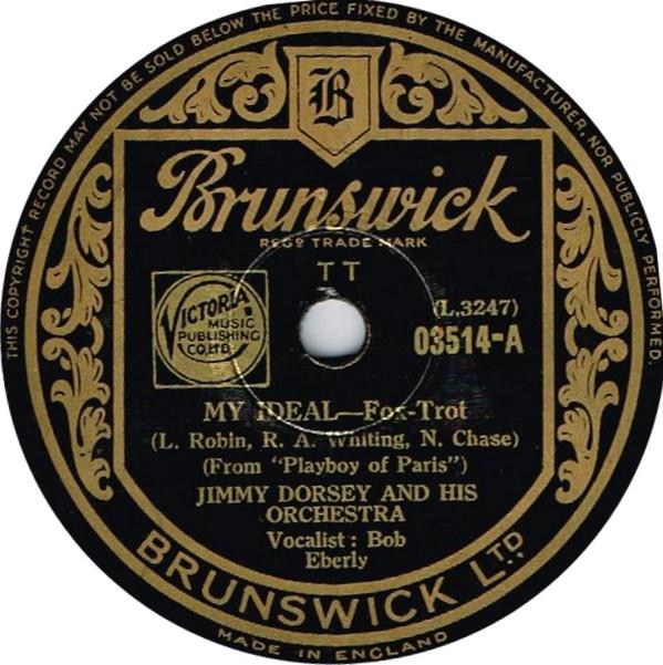 Jimmy Dorsey And His Orchestra - My Ideal / Holiday For Strings