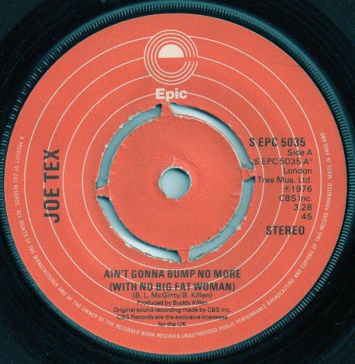 Joe Tex - Ain't Gonna Bump No More (With No Big Fat Woman)