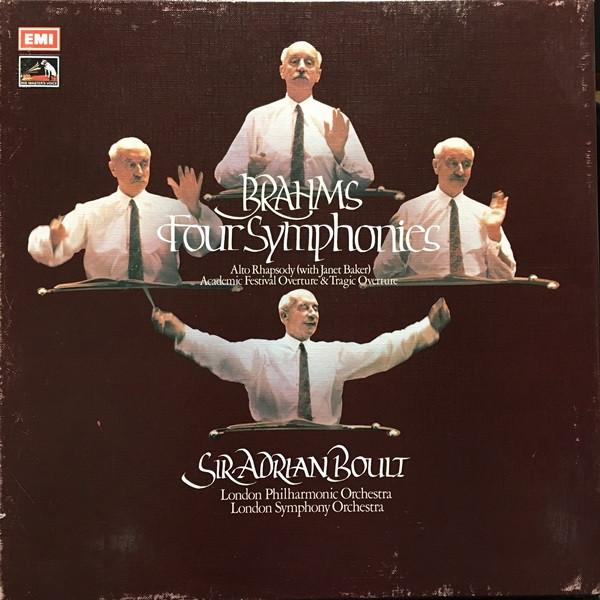 Johannes Brahms, Sir Adrian Boult, The London Philharmonic Orchestra, The London Symphony Orchestra, Janet Baker - Four Symphonies / Alto Rhapsody (With Janet Baker) / Academic Festival Overture & Tragic Overture