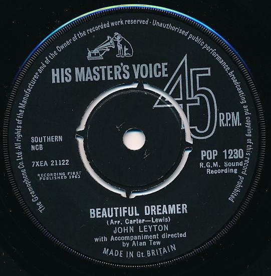John Leyton - Beautiful Dreamer