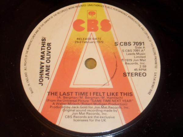 Johnny Mathis, Jane Olivor - The Last Time I Felt Like This