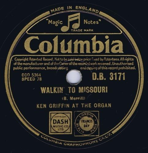Ken Griffin (2) - Walkin' To Missouri / You Belong To Me