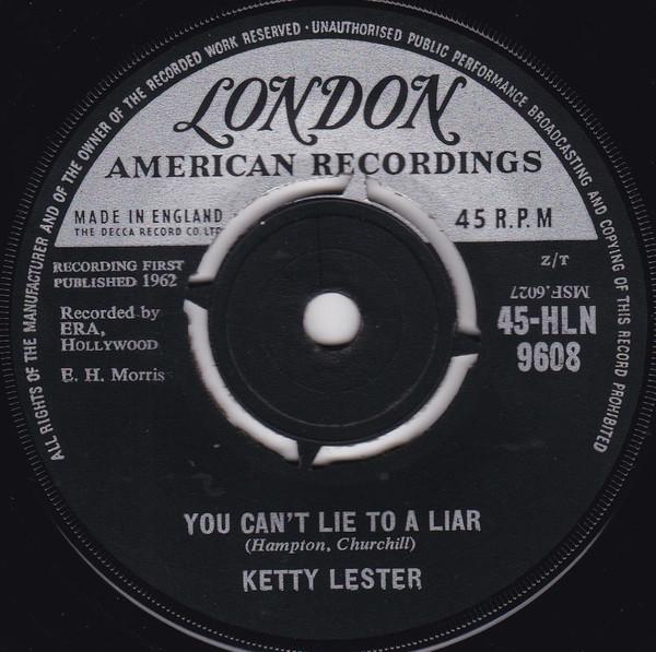 Ketty Lester - You Can't Lie To A Liar