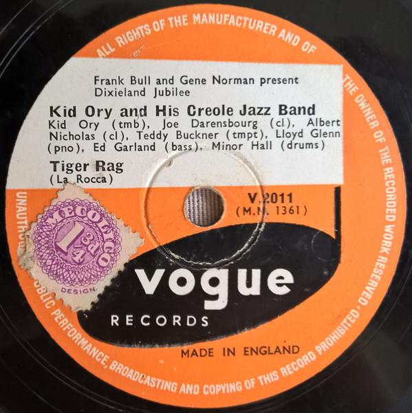 Kid Ory And His Creole Jazz Band - Tiger Rag / Eh, La-Bas!