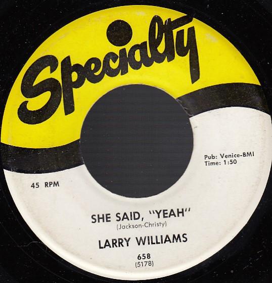 Larry Williams (3) - Bad Boy / She Said, "Yeah"