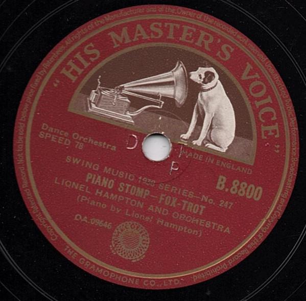 Lionel Hampton And His Orchestra - Piano Stomp / Drum Stomp