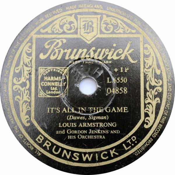 Louis Armstrong, Gordon Jenkins And His Orchestra - It's All In The Game / When It's Sleepy Time Down South