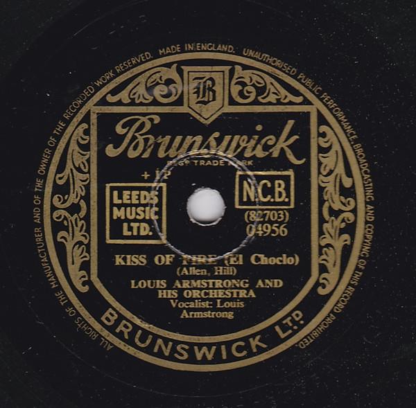Louis Armstrong And His Orchestra, Louis Armstrong, Velma Middleton - Kiss Of Fire / Big Butter And Egg Man