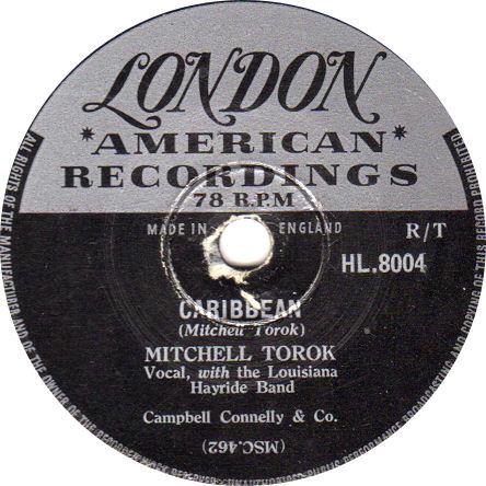 Mitchell Torok, Louisiana Hayride Band - Caribbean / Weep Away