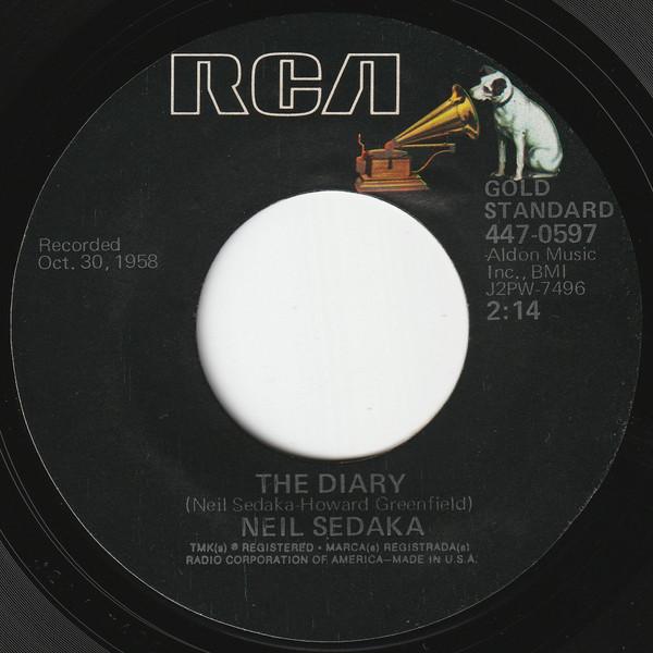 Neil Sedaka - The Diary / Happy Birthday, Sweet Sixteen