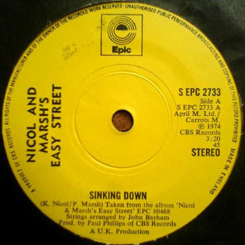 Nicol And Marsh's Easy Street - Sinking Down