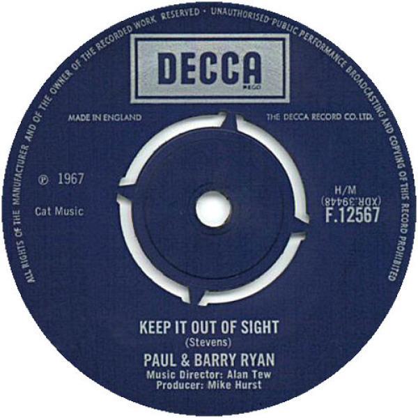 Paul & Barry Ryan - Keep It Out Of Sight / Who Told You?