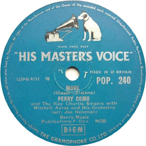 Perry Como, The Ray Charles Singers, Mitchell Ayres And His Orchestra - More / Glendora