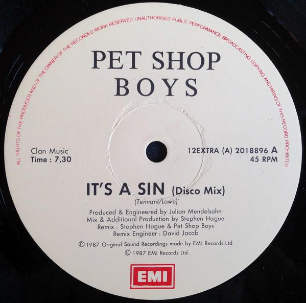 Pet Shop Boys - It's A Sin (Disco Mix)