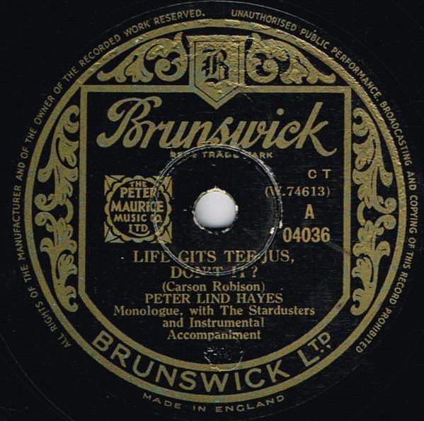 Peter Lind Hayes - Life Gits Tee-Jus, Don't It? / That Certain Party