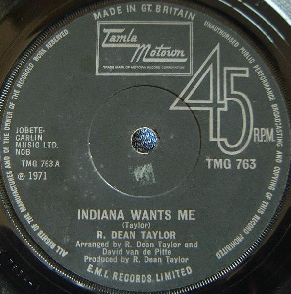 R. Dean Taylor - Indiana Wants Me